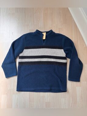 WindRiver Striped Sherpa Pullover